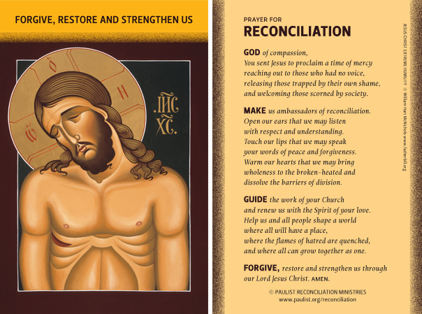 Reconciliation prayer